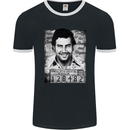 Pablo Escobar Mug Shot Mens Ringer T-Shirt FotL Black/White