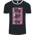 Trains Trainspotting Rail Carriages Mens Ringer T-Shirt FotL Black/White