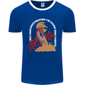 Side Quests Funny Role Playing Games RPG Mens Ringer T-Shirt FotL Royal Blue/White