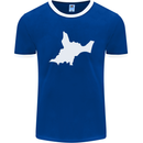 Newborn Baby Christening New Birth Mum Dad Mens Ringer T-Shirt FotL Royal Blue/White