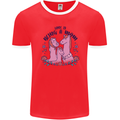 Love is Being a Mom Funny Horse Mens Ringer T-Shirt FotL Red/White