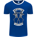 Dab Skeleton the Day of the Dab Dead Mens Ringer T-Shirt FotL Royal Blue/White