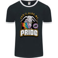 Can't Hide My Pride LGBT Gay Awareness Mens Ringer T-Shirt FotL Black/White