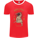 Ronin Spirit Samurai Japan Japanese Mens Ringer T-Shirt FotL Red/White