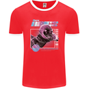 Born Aries Birthday Star Sign Mens Ringer T-Shirt FotL Red/White