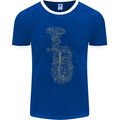 A Tuba Musical Instruments Brass Band Mens Ringer T-Shirt FotL Royal Blue/White