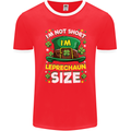 St Patricks Day I'm Leprechaun Sized Funny Mens Ringer T-Shirt FotL Red/White