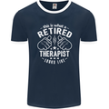 This Is What a Retired Therapist Looks Like Mens Ringer T-Shirt FotL Navy Blue/White