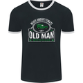 An Old Man With a 4x4 Off Roading Off Road Mens Ringer T-Shirt FotL Black/White