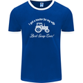 A Tractor for My Wife Funny Farming Farmer Mens Ringer T-Shirt FotL Royal Blue/White