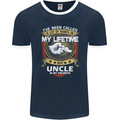 Uncle Is My Favourite Funny Fathers Day Mens Ringer T-Shirt FotL Navy Blue/White