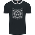 A Shiba Dog Drawing Mens Ringer T-Shirt FotL Black/White