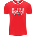 Drone Pilot Mens Ringer T-Shirt FotL Red/White