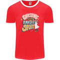 Ghosting Sport Funny Anti Valentines Day Mens Ringer T-Shirt FotL Red/White