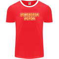 French Fries Periodic Table Chemistry Funny Mens Ringer T-Shirt FotL Red/White