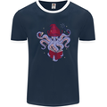 An Octopus Wizard Magic Magician Mens Ringer T-Shirt FotL Navy Blue/White