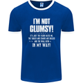 I'm Not Clumsy Funny Slogan Joke Beer Mens Ringer T-Shirt FotL Royal Blue/White