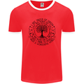 Trees What a Wonderful World Environment Mens Ringer T-Shirt FotL Red/White