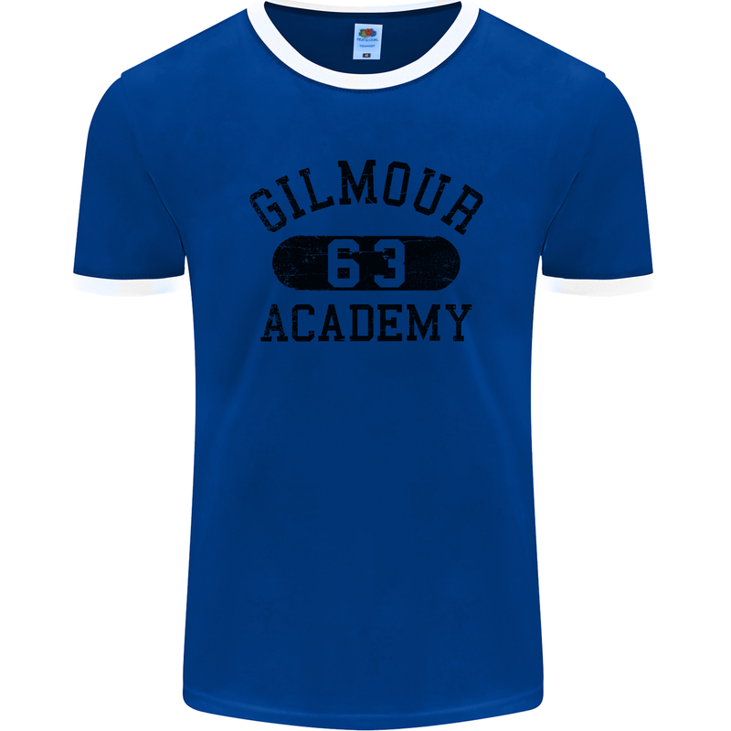 Dave Gilmour Academy 63 Mens Ringer T-Shirt FotL Royal Blue/White