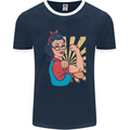 Strong Successful Woman Mens Ringer T-Shirt FotL Navy Blue/White