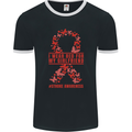 Wear Red For My Girlfriend Stroke Awareness Mens Ringer T-Shirt FotL Black/White