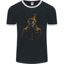 An Evil Clown Halloween Horror Mens Ringer T-Shirt FotL Black/White