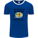 A Caravan for My Wife Caravanning Funny Mens Ringer T-Shirt FotL Royal Blue/White