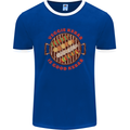 Veggie Kebab Vegetarian Vegan BBQ Mens Ringer T-Shirt FotL Royal Blue/White