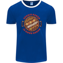 Veggie Kebab Vegetarian Vegan BBQ Mens Ringer T-Shirt FotL Royal Blue/White
