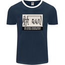 Science Teacher Playground Duty Funny Mens Ringer T-Shirt FotL Navy Blue/White