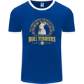 A Bull Terrier Dog Mens Ringer T-Shirt FotL Royal Blue/White