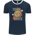 A Tough Cookie Funny MMA Mixed Martial Arts Mens Ringer T-Shirt FotL Navy Blue/White