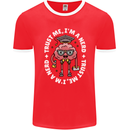 Trust Me I'm a Nerd Geek Graduate Brainy Mens Ringer T-Shirt FotL Red/White