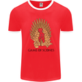 Game of Scones Funny Movie Parody GOT Mens Ringer T-Shirt FotL Red/White