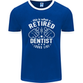 This Is What a Retired Dentist Looks Like Mens Ringer T-Shirt FotL Royal Blue/White