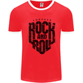 Forever Rock and Roll Music Mens Ringer T-Shirt Red/White