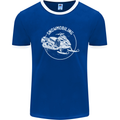 Winter Sports A Snowmobile Mens Ringer T-Shirt FotL Royal Blue/White