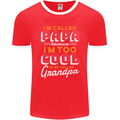 Grandparents Day I'm Called Papa Mens Ringer T-Shirt FotL Red/White