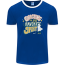 Ghosting Sport Funny Anti Valentines Day Mens Ringer T-Shirt FotL Royal Blue/White