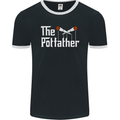 The Pot Father Funny Weed Drugs Cannabis Mens Ringer T-Shirt FotL Black/White