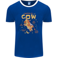 Anatomy of a Cow Funny Mens Ringer T-Shirt FotL Royal Blue/White