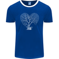 Love Tree Heart Aborist Ecology Environment Mens Ringer T-Shirt FotL Royal Blue/White