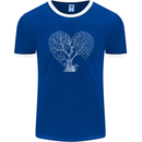 Love Tree Heart Aborist Ecology Environment Mens Ringer T-Shirt FotL Royal Blue/White