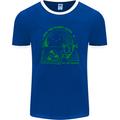 Keep the Planet Clean Climate Change Mens Ringer T-Shirt FotL Royal Blue/White