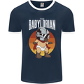 Babylorian Funny Baby Infant Toddler Parody Mens Ringer T-Shirt FotL Navy Blue/White