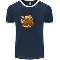 Save the Pagolins Environment Endangered Mens Ringer T-Shirt FotL Navy Blue/White
