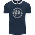 Funny Mechanic You Broke Something Mens Ringer T-Shirt FotL Navy Blue/White