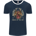 Dragons Rulers of the Earth Fantasy RPG Mens Ringer T-Shirt FotL Navy Blue/White