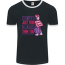 Not Weird Just More Creative Than You Art Mens Ringer T-Shirt FotL Black/White