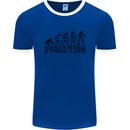 Fireman Evolution Mens Ringer T-Shirt FotL Royal Blue/White